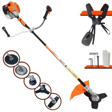 Imagem de Roçadeira Vulcan VR520H À Gasolina 52cc 2,5HP 10.000rpm Podador de Gra