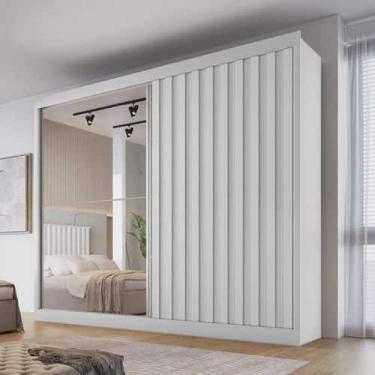 Imagem de Guarda Roupa Ripado com Espelho - Atlanta Made Marcs