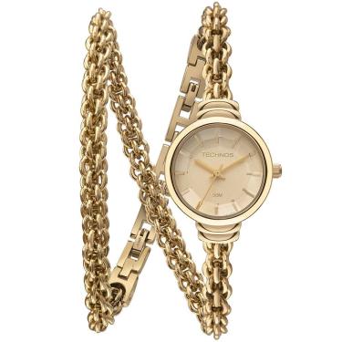 Imagem de Relógio Technos Feminino Ref: 2035ndo/1x 2 Voltas Elegance Dourado