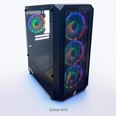 Imagem de Gabinete Gamer Zohar ATX com 4 Fans RGB e Vidro Temperado - A+Plus Tec