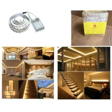 Imagem de 2 Metros Fita de LED 120 Led De Pilha Branca Amarela Colorido iluminaç