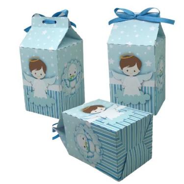 Imagem de Kit 10 caixinhas Milk Batizado Lembrancinhas Festa Envio Rápido - KIBU