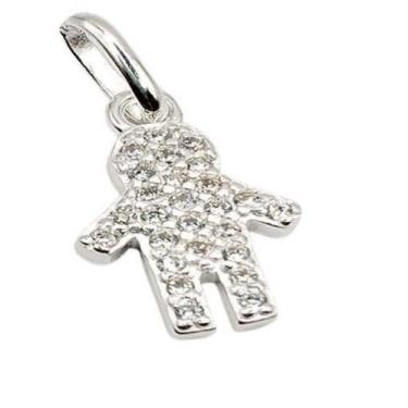 Imagem de Pingente Menina E Menino Todo Cravejado 10mm - Ancia Jias e Semijoias,