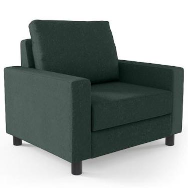 Imagem de Poltrona Malta Linho Verde Musgo - LYAM DECOR