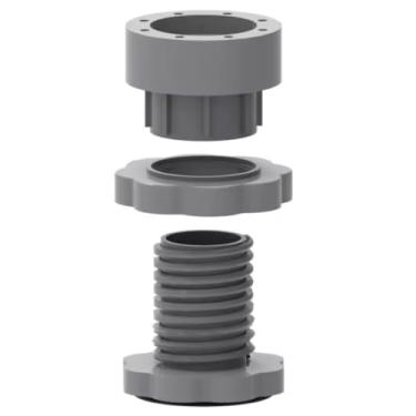 Imagem de Suporte Pé Nivelador Anti-Ruído Ajustável Rosqueável Maquina de Lavar Lava Louças Geladeira