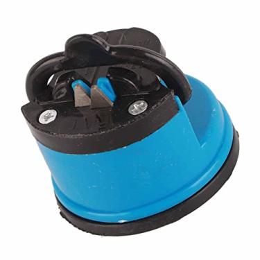 Imagem de Generic Máquina de Afiar Facas, Bancada de Pedra de Afiar de Alta Dureza Com Ventosa para Tesoura para Faca (Azul)