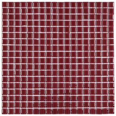 Imagem de Pastilha de Vidro Cristal 30x30cm 1,5x1,5 Vinho Real