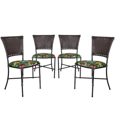 Imagem de Jogo Cozinha Cadeiras Gramado Tabaco De Jantar