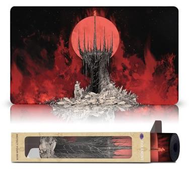 Imagem de Paramint Black-Red Guild (Stitched) - MTG Playmat - Compatible with Magic The Gathering Playmat - Play MTG, YuGiOh, TCG - Original Play Mat Art Designs & Accessories