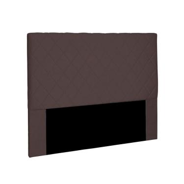 Imagem de Cabeceira Dubai para Cama Box Casal 140cm Suede Café