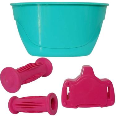 Imagem de Kit Cestinha Mais Para-Lamas Bicicletas Do aro 16 Nathor-Unissex