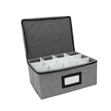 Imagem de Generic Caixa organizadora de copos de vidro, estojo protetor para taças, utensílio doméstico essencial com divisórias, organizador de copos para bar, para