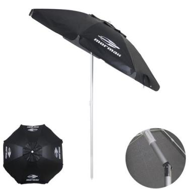 Imagem de Guarda Sol Bagum 2m Alumínio Articulado Preto Mormaii - 10767 Belfix