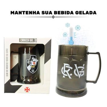 Imagem de Caneca Copo Gel 300Ml Isolante Térmico Chopp Cerveja Time