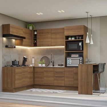 Imagem de Armário De Cozinha Completa De Canto 489Cm Stella Madesa