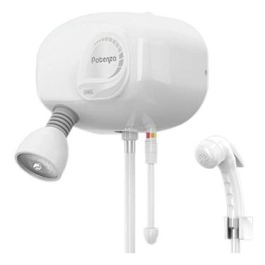 Imagem de Ducha Potenza Eletrônica com Pressurizador Branco - Cardal, 220V