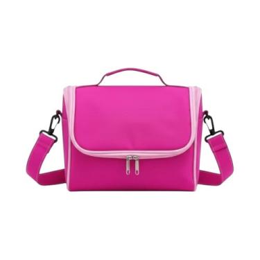 Imagem de Bolsa Marmita Portátil 5 Litros Lancheira Térmica Feminina Grande Rosa