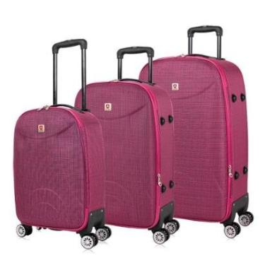 Imagem de Kit Mala de viagem rodas duplas pink PMG Sion Swiss Move-Feminino