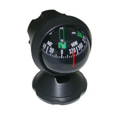 Imagem de Bússola de direção automotiva para montagem no painel, esfera de navegação ajustável, bússola universal para veículos para carros e caminhões