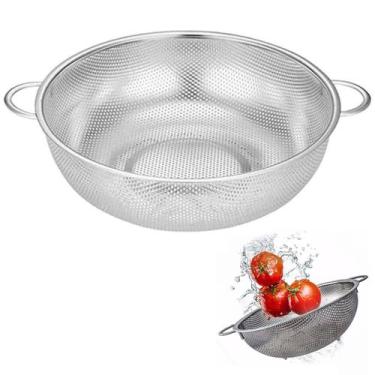 Imagem de Escorredor Inox Macarrao Massas Fruta Legumes Verdura Salada Multiuso 