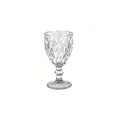 Imagem de Conjunto de Taças de Vidro Diamante, 6 Peças, 340 ml, para Bebidas,Taças de Vinho,Taças de Água - Modelo Diamante Premium