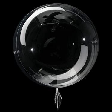Imagem de Sumind 40 balões bobo transparentes para encher bolhas transparentes burbuja para decoração de festa de aniversário de casamento, dia dos namorados (50 cm)