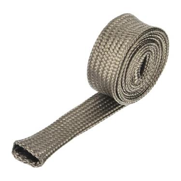 Imagem de Generic Manga de proteção térmica, 1,27 cm ID 3 pés manga térmica fio automotivo escudo térmico linha de combustível manga de proteção térmica manga calor envoltório calor 800 graus para fios, cor