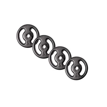 Imagem de Kit de Anilhas Vazadas De Ferro Pintadas 4x5kg - Camarx