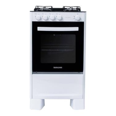 Imagem de Fogao Suggar de Piso Cook Essence 4 Bocas com Mesa de Vidro