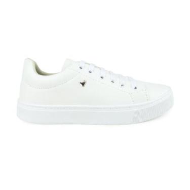 Imagem de Tenis Casual Feminino Coracao Leruchel Confortavel Branco, 39