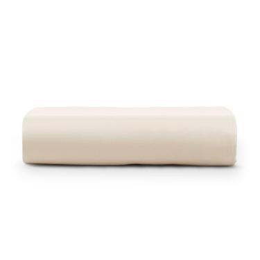 Imagem de Lençol Queen Cintilante Percal 180 Fios Sem Elástico - Palha - 100% Algodão