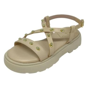 Imagem de Mini Sua Cia, Sandália Menina Mini Sua Cia Tratorada Bege 9161.52141 Tamanho:33;Cor:Bege