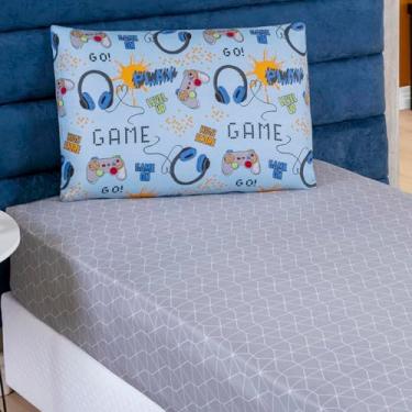 Imagem de Jogo De Lençol Bouti Kids 2 Peças Infantil Menino Menina Decora Quarto (Game)