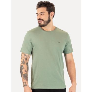 Imagem de Camiseta Calvin Klein Jeans Masculina CKJ Bordado Peito Verde Médio-Masculino