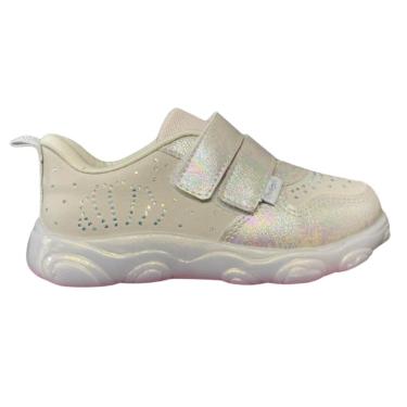 Imagem de Tênis Infantil Pampili Com Luz Led Brilhante Menina Conforto e Diversão-Feminino