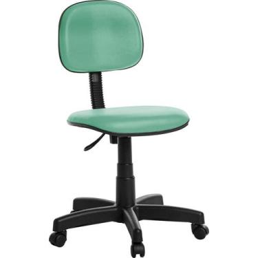 Imagem de Cadeira De Escritório Secretaria Turquesa Rv - Goldflex