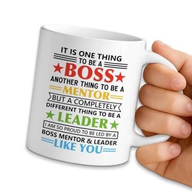 Imagem de NAHMAKNE Caneca de café engraçada para chefe, I am So Proud to Be Led by A Boss Mentor & Leader Like You, xícara de café de cerâmica de 325 ml, presentes de dia dos melhores chefes para mulheres e