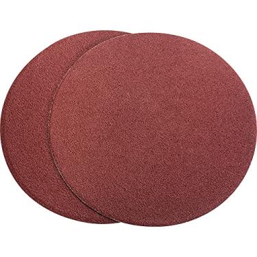 Imagem de Woodstock D1321 Disco de lixa de óxido de alumínio PSA de 22,8 cm de diâmetro, 2 unidades