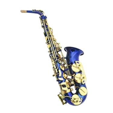 Imagem de Saxofone alto profissional E-Flat Instrumento Musical Japonês Chave Dourada Saxofone Alto