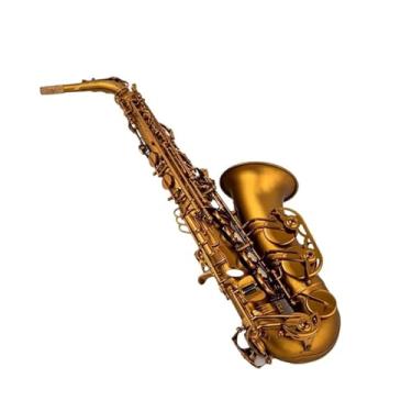 Imagem de Instrumento de saxofone Alto Eb Tune Saxofone Latão Instrumento Musical Champanhe Dourado Lacado Sax Com Capa Desempenho Profissional (B)