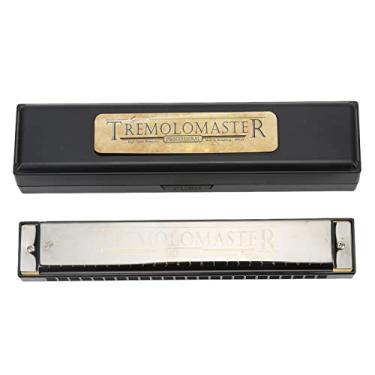 Imagem de Alomejor C Chave Gaita, 24 Buracos Tremolo Gaita Boca órgão Instrumento Brinquedo Com Caso para Iniciantes Criança Adulto