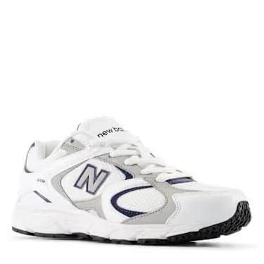 Imagem de New Balance Tênis infantil unissex 408 V1 com cadarço, Nb 103 branco/índigo natural, 18