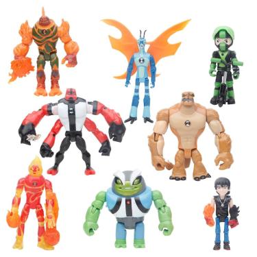 Imagem de Figure Toy Collection Ben10 Anime, 8 unidades, modelo 10-12 cm, PVC