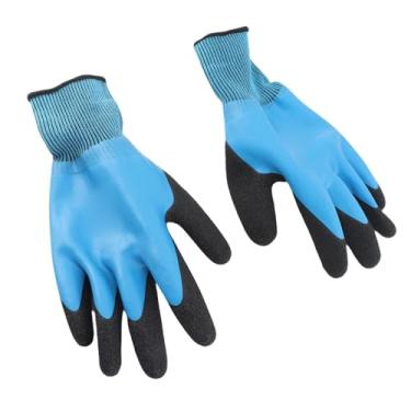 Imagem de Hyuduo Luvas de Tensão Luvas de Trabalho Com Isolamento Elétrico Retardador de Chamas Borracha Palm Fibra de Aramida Antiderrapante 400V de Proteção para Trabalhadores de Linha de Eletricistas