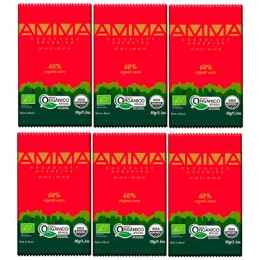Imagem de Kit 6 Chocolate Orgânico 60% Cacau Amma 30g