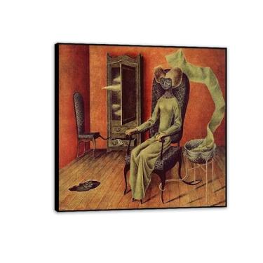 Imagem de Remedios Varo Pintura em tela Mimetismo Poster Remedios Varo Decoração de casa Surrealismo Imagem de arte de parede para sala de estar quarto banheiro decoração de parede 30x30 cm (30.5x30.5 cm