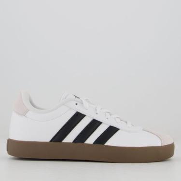 Imagem de Tênis Adidas VL Court 3.0 Juvenil Branco e Preto, 29
