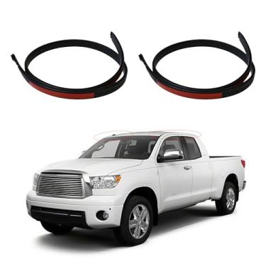 Imagem de Tira de vedação de janela de porta com acabamento de gotejamento de teto compatível com Toyota Tundra CrewMax Cab 2007 2008 2009 2010 2011 2012 2013 2014 2015 2016 2017 2018 2019 2020 2021 (não