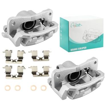 Imagem de AULINK 4775028270 4773028270 Conjunto de pinça de freio a disco traseiro com suporte (3,3L 3,5L) para Toyota Sienna 2004-2010 lado traseiro do motorista e do passageiro 19-B2873 19-B2872