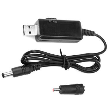 Imagem de Zerodis Cabo de Reforço USB para DC, Conversor de Tensão de 5V a 9V 12V Com Display Digital, Cabo de Roteador de Banco de Potência Ajustável, Eletrônico de 5521 Mm